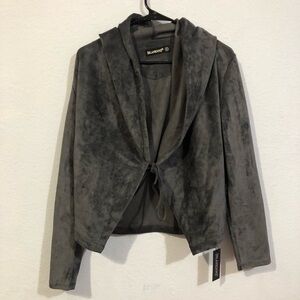 Blank NYC Faux Suede Hoodie